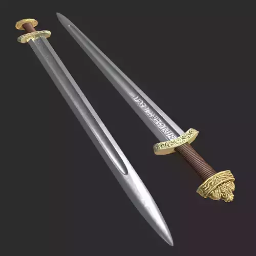 High Quality Viking Sword Free 3D model