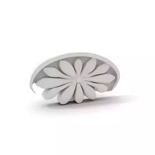 Elegant White Floral Medallion model pack