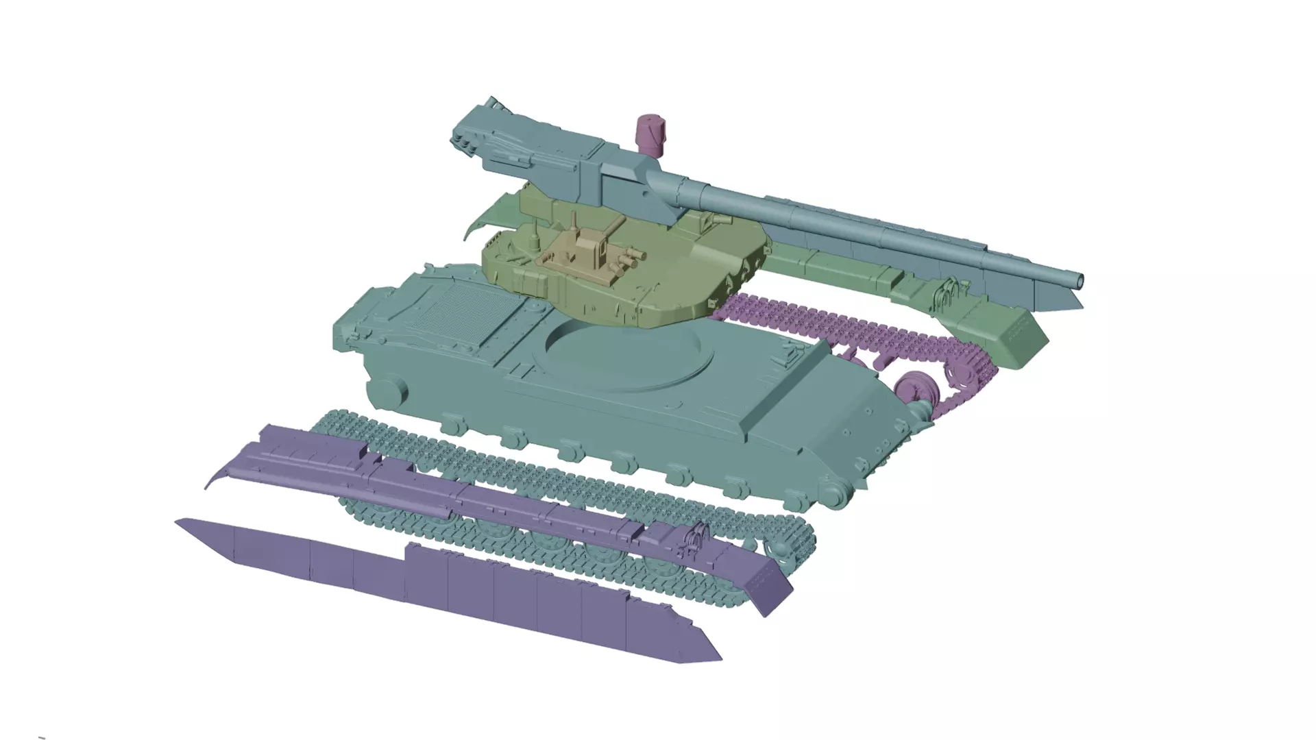 Object 490A Rebel 3D print model_9