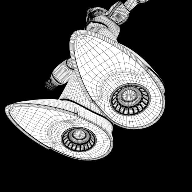 Megaman X mega man rigged and animated Low-poly 3D model_8