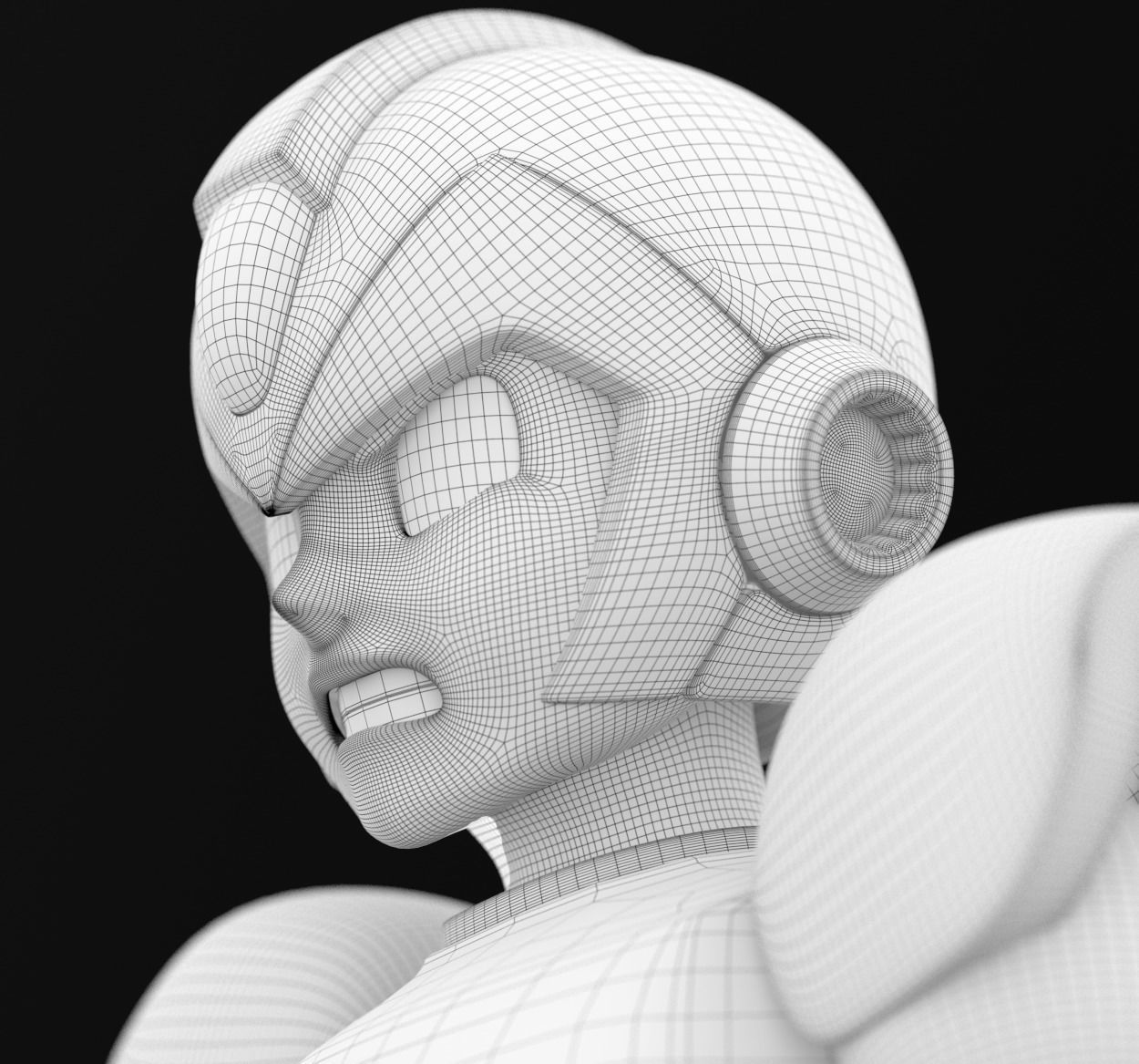Megaman X mega man rigged and animated Low-poly 3D model_4