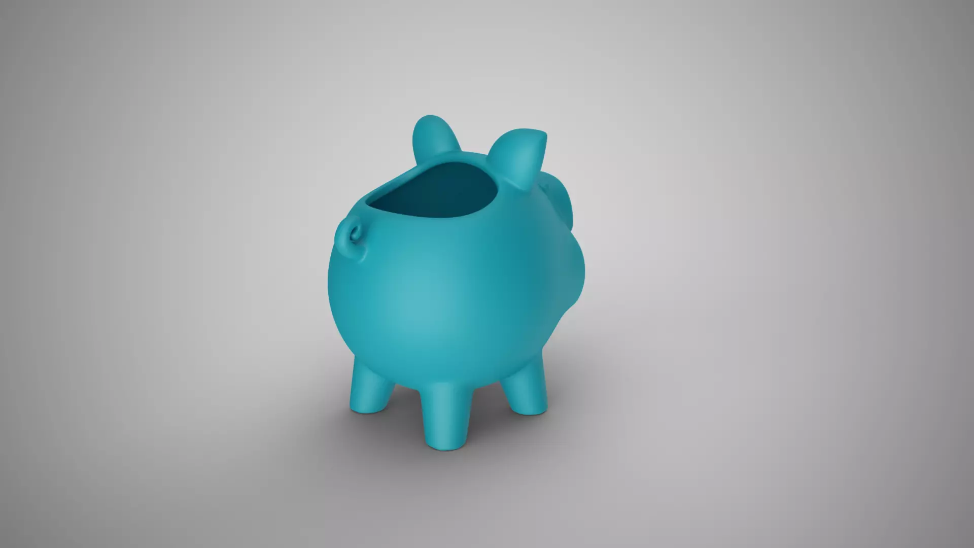 Pig Sponge Holder 3D print model_2