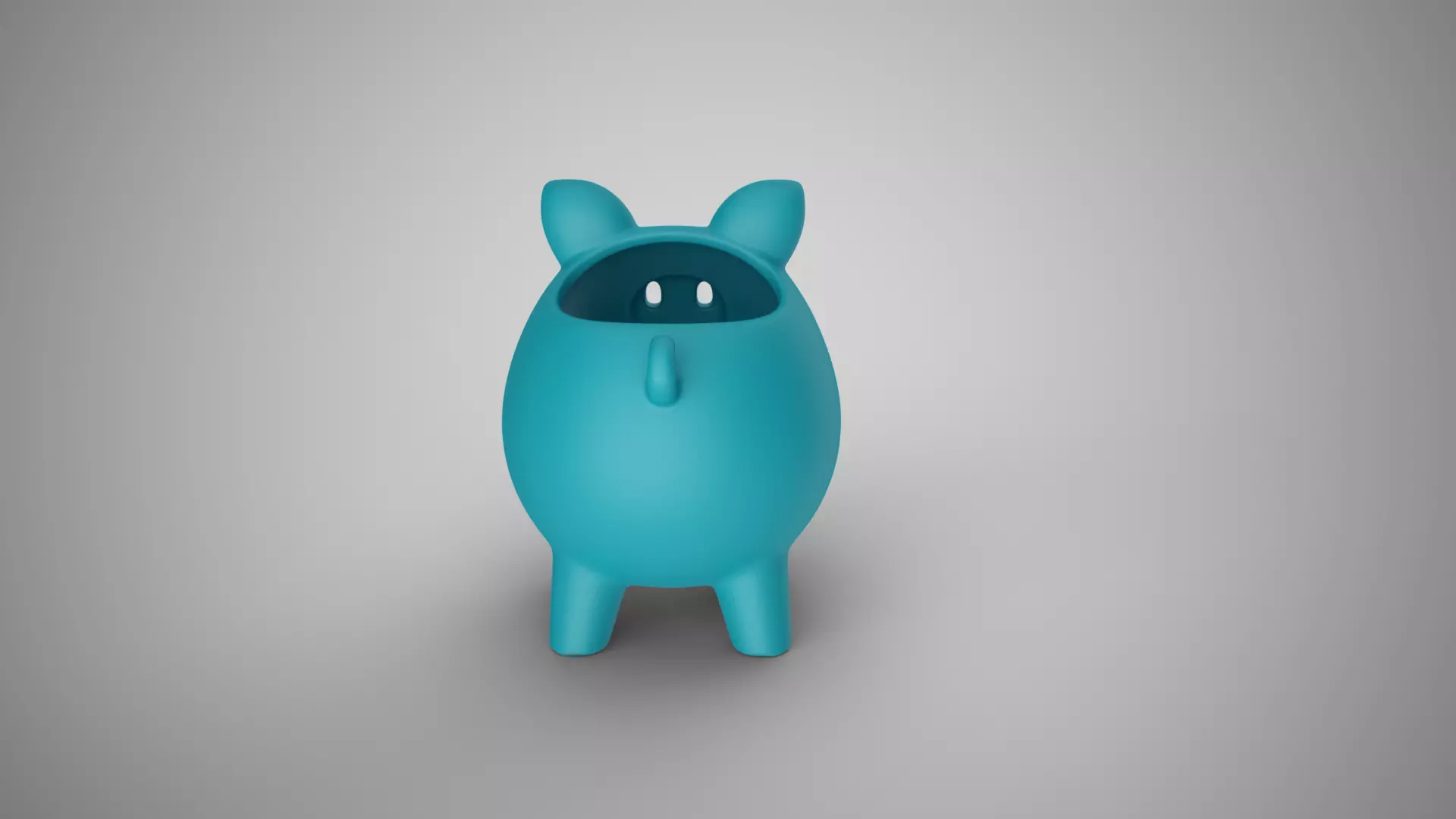Pig Sponge Holder 3D print model_3