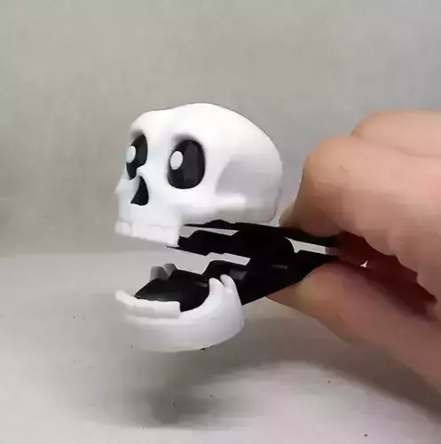 Skull clothes peg for Halloween  3D print model