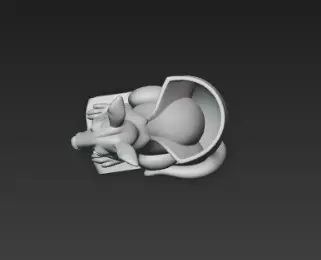 Majestic Kangaroo Desk Holder Art Piece 3D print model_12