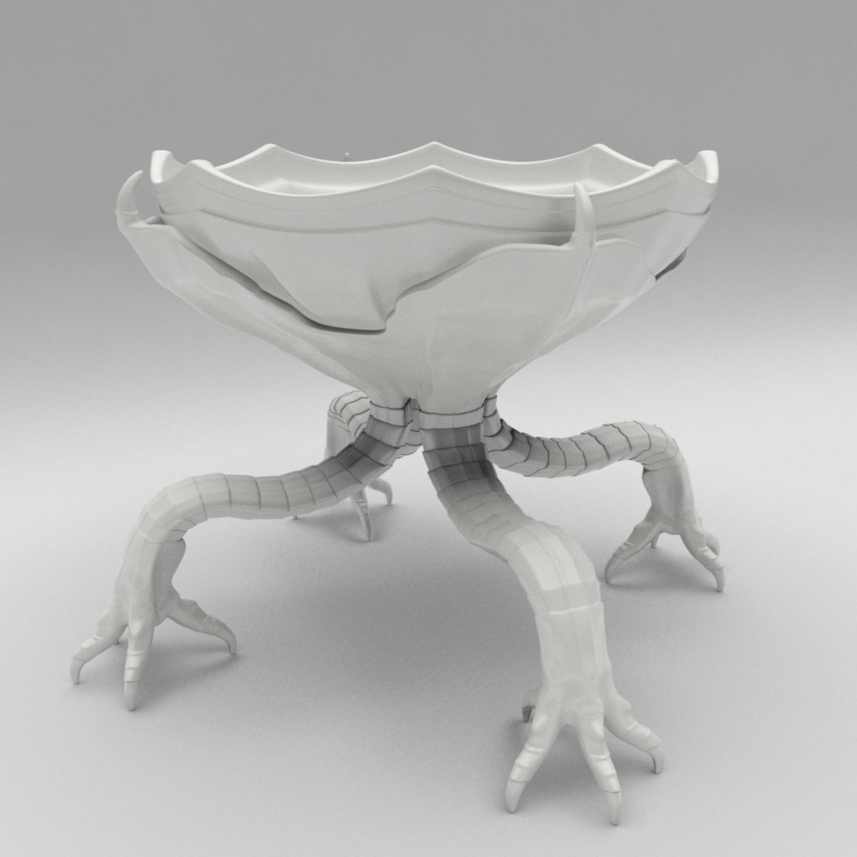 Alien Creature Bowl Free 3D print model_1
