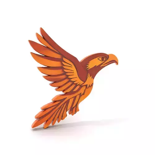 Carved Wooden Eagle model pack