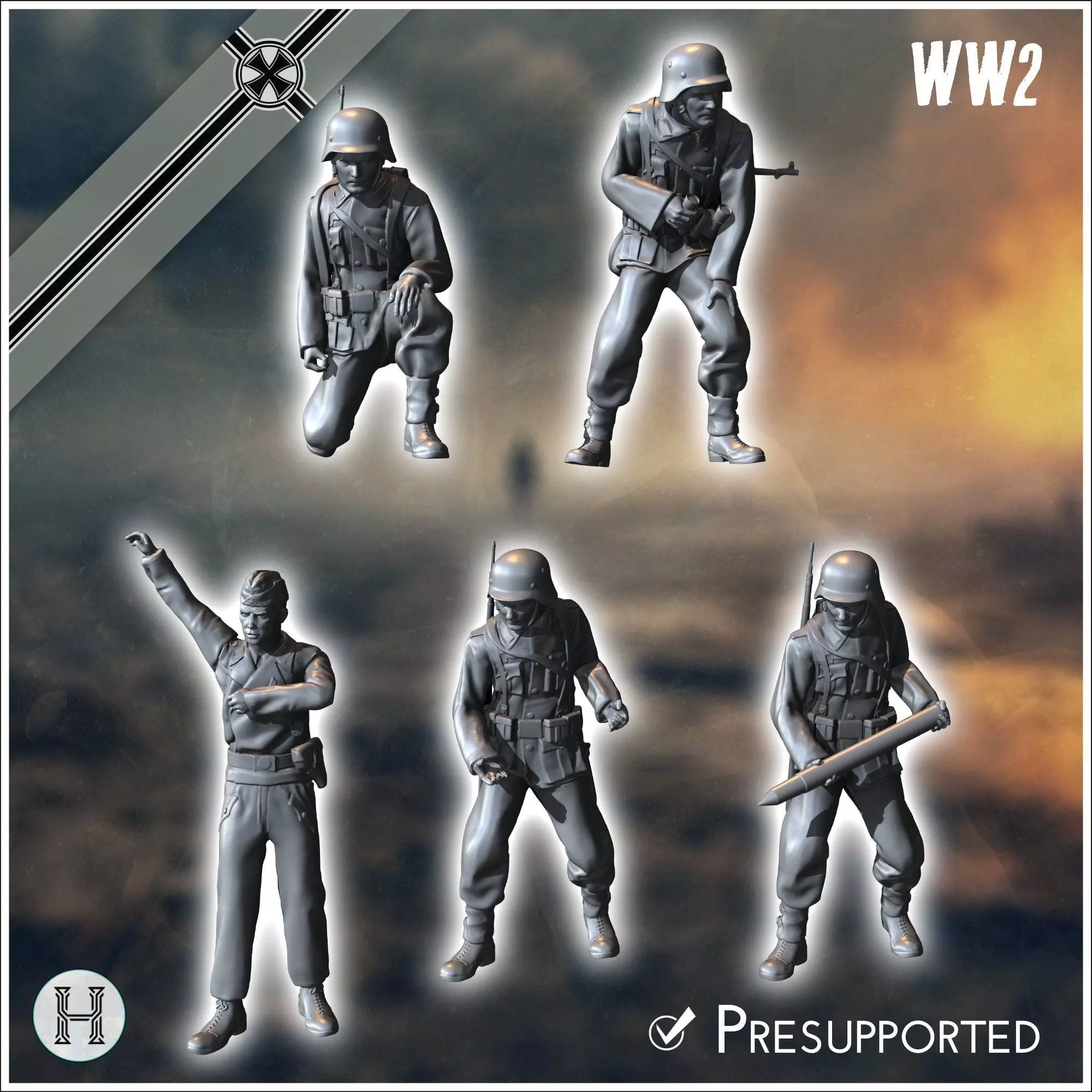 88 mm Flak 36 auf Fahrgestell Panzer IV - Germany Eastern Wester 3D print model_6