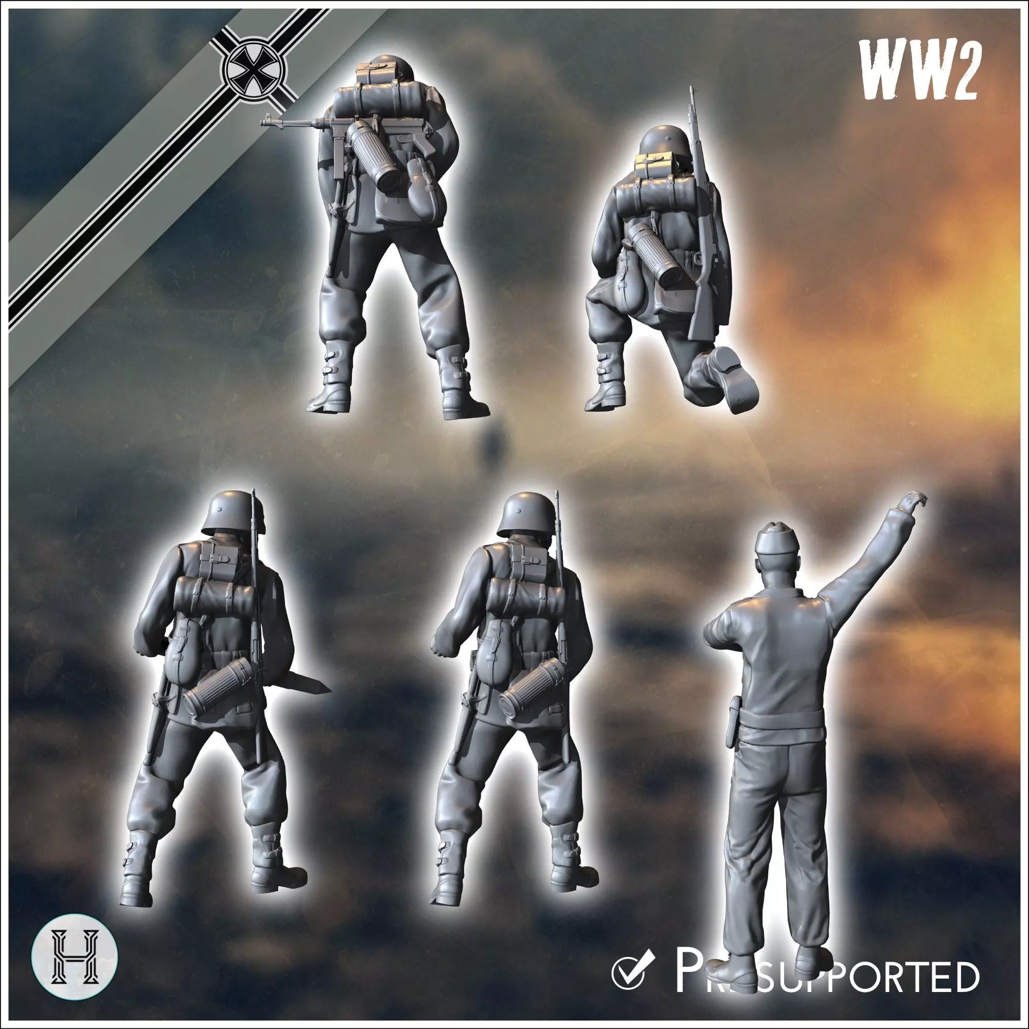 88 mm Flak 36 auf Fahrgestell Panzer IV - Germany Eastern Wester 3D print model_7