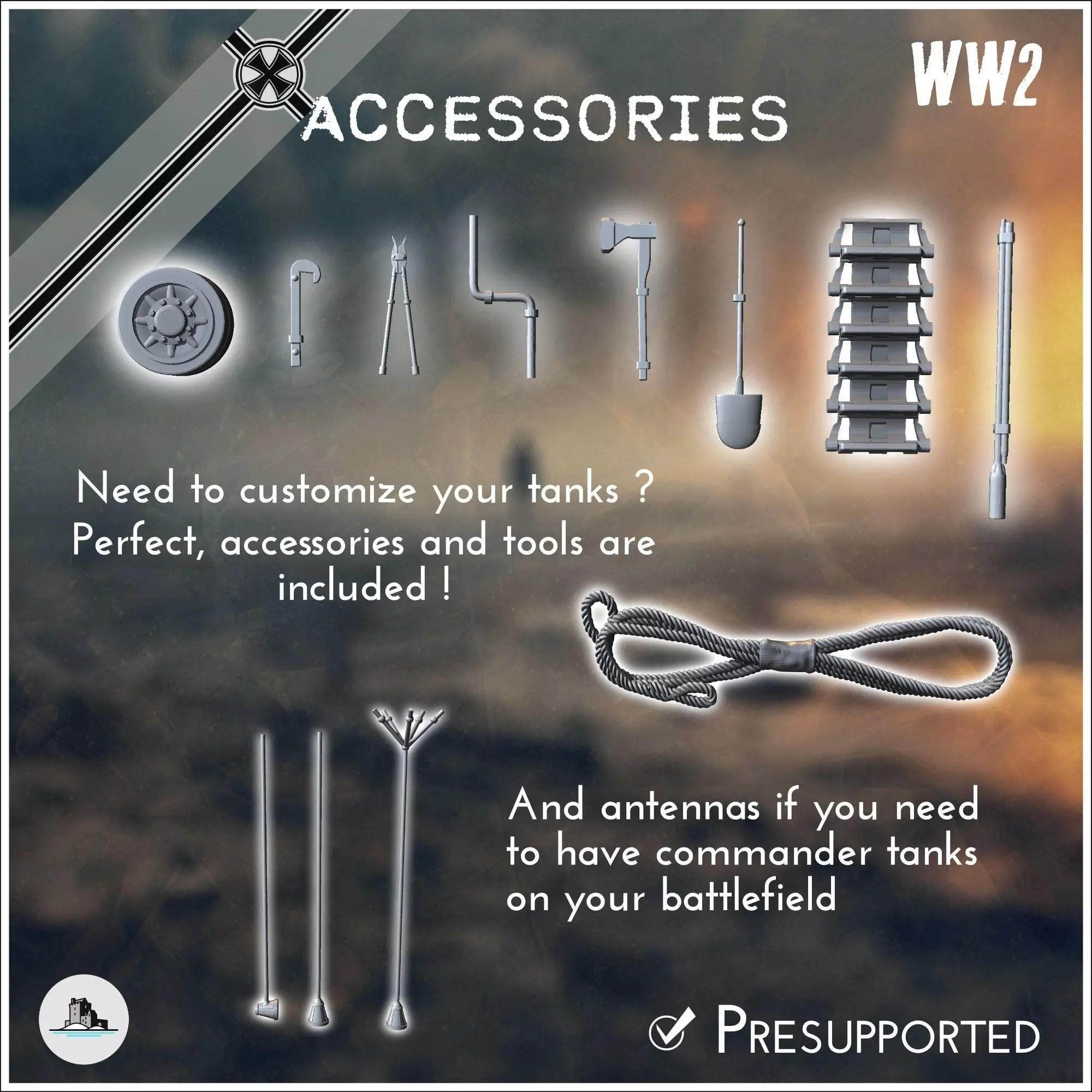 88 mm Flak 36 auf Fahrgestell Panzer IV - Germany Eastern Wester 3D print model_1