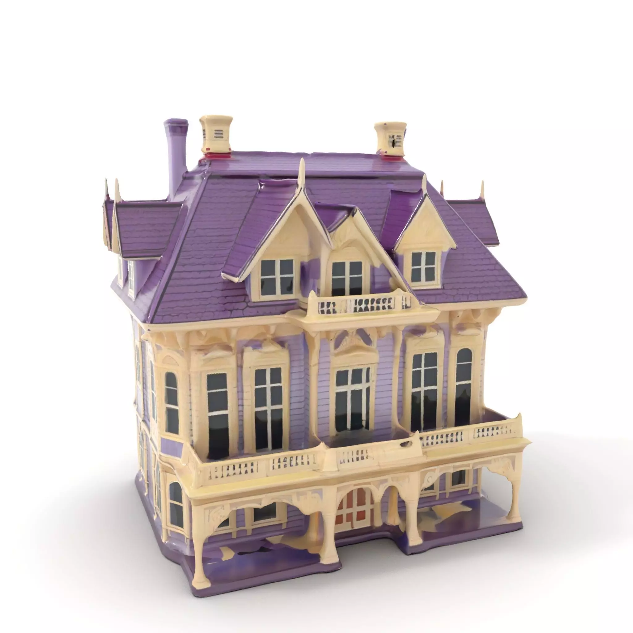Victorian Lavender House model pack Low-poly 3D model_0