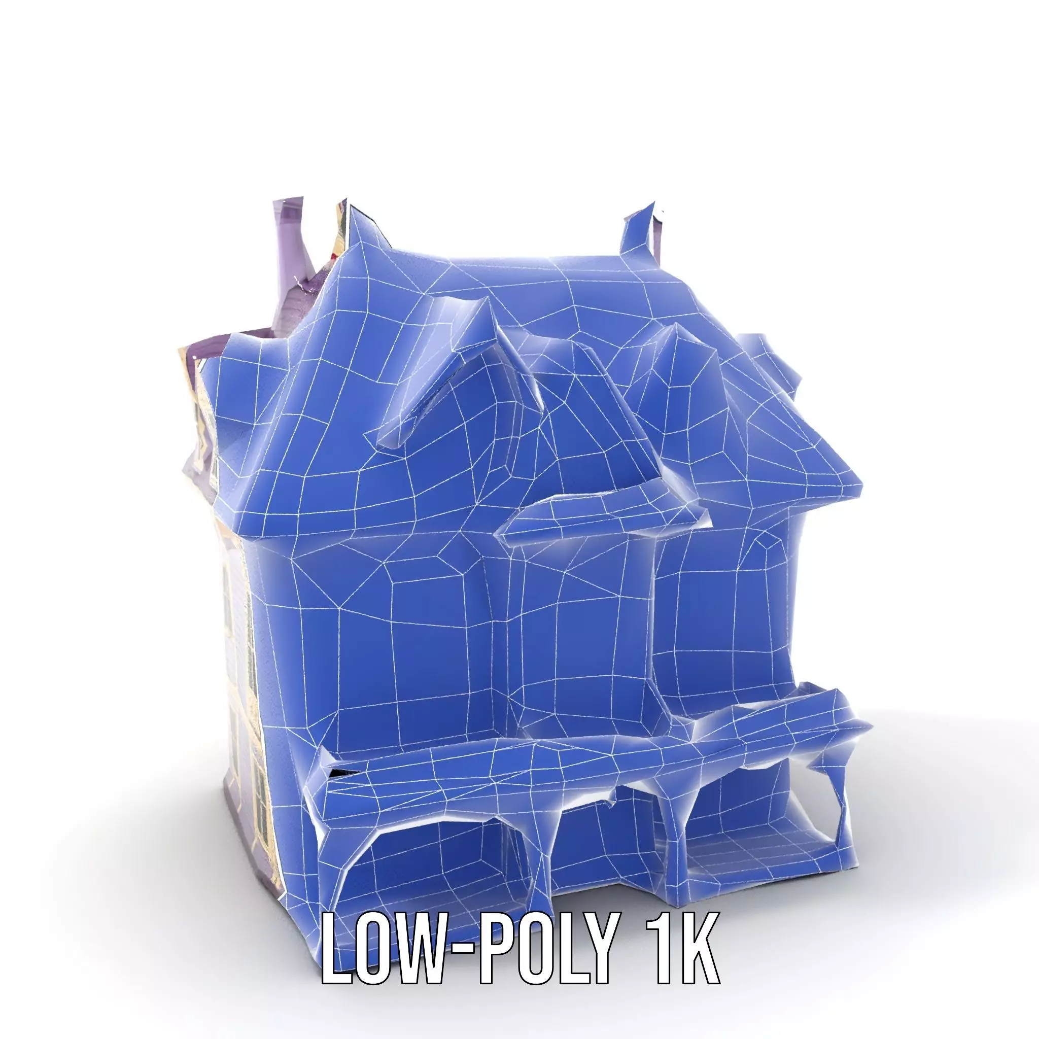 Victorian Lavender House model pack Low-poly 3D model_15