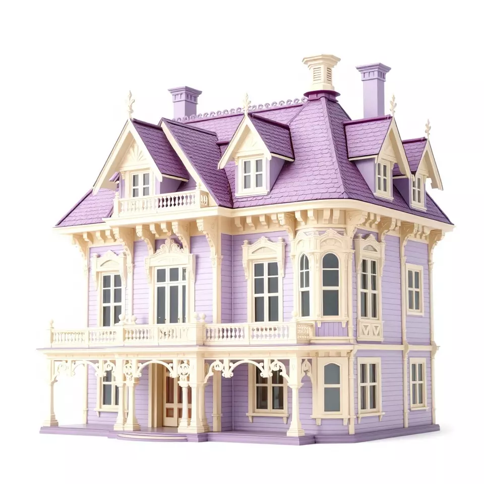 Victorian Lavender House model pack Low-poly 3D model_3