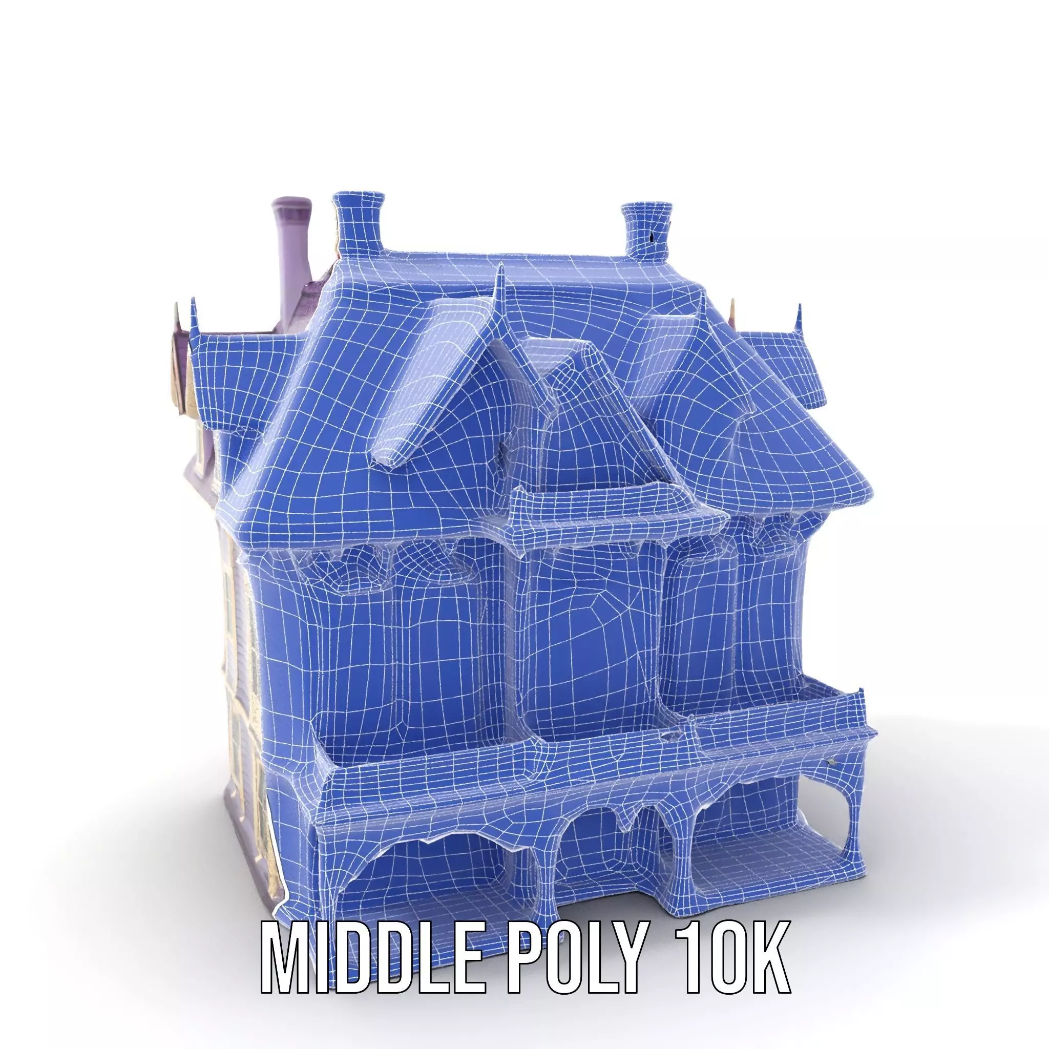 Victorian Lavender House model pack Low-poly 3D model_20