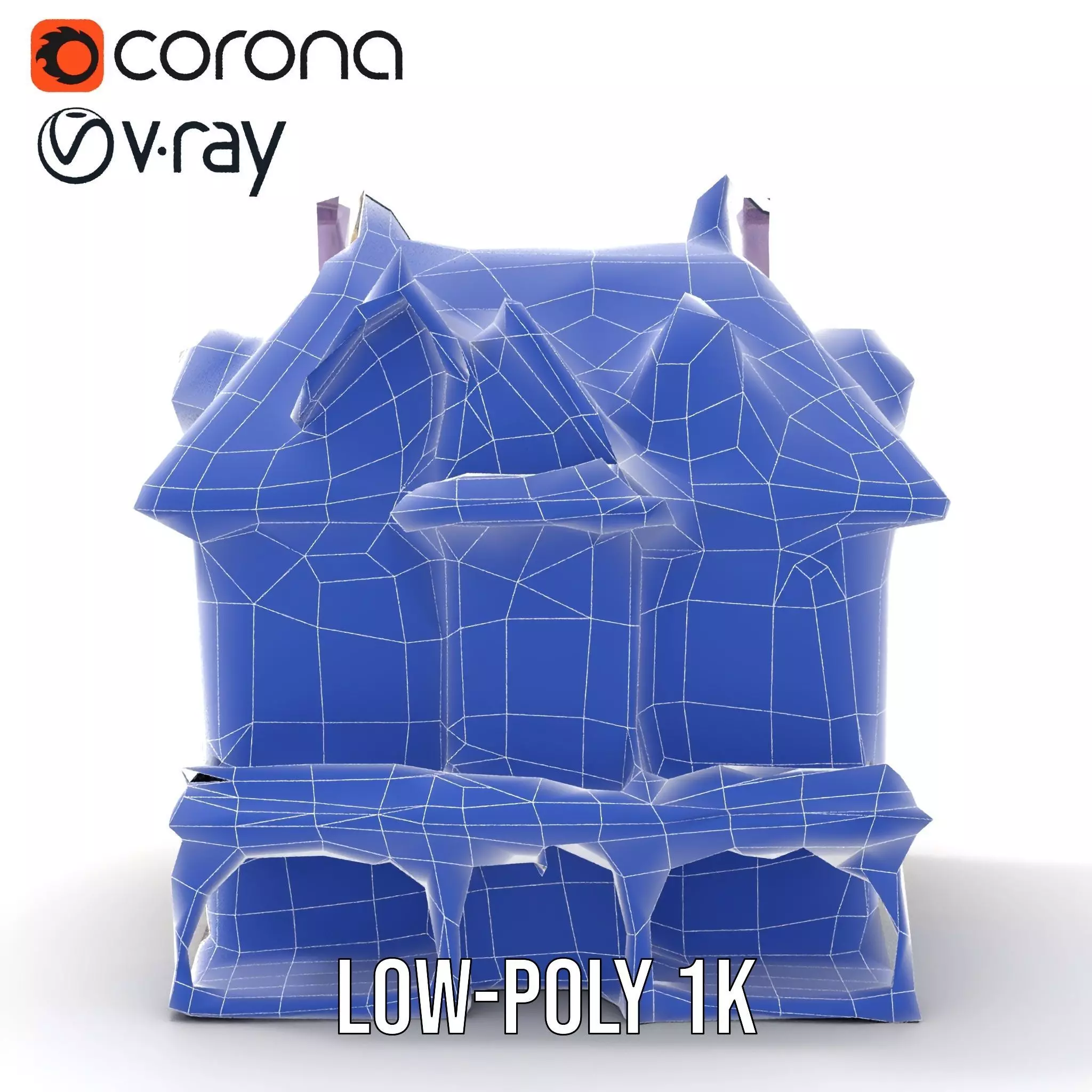 Victorian Lavender House model pack Low-poly 3D model_31