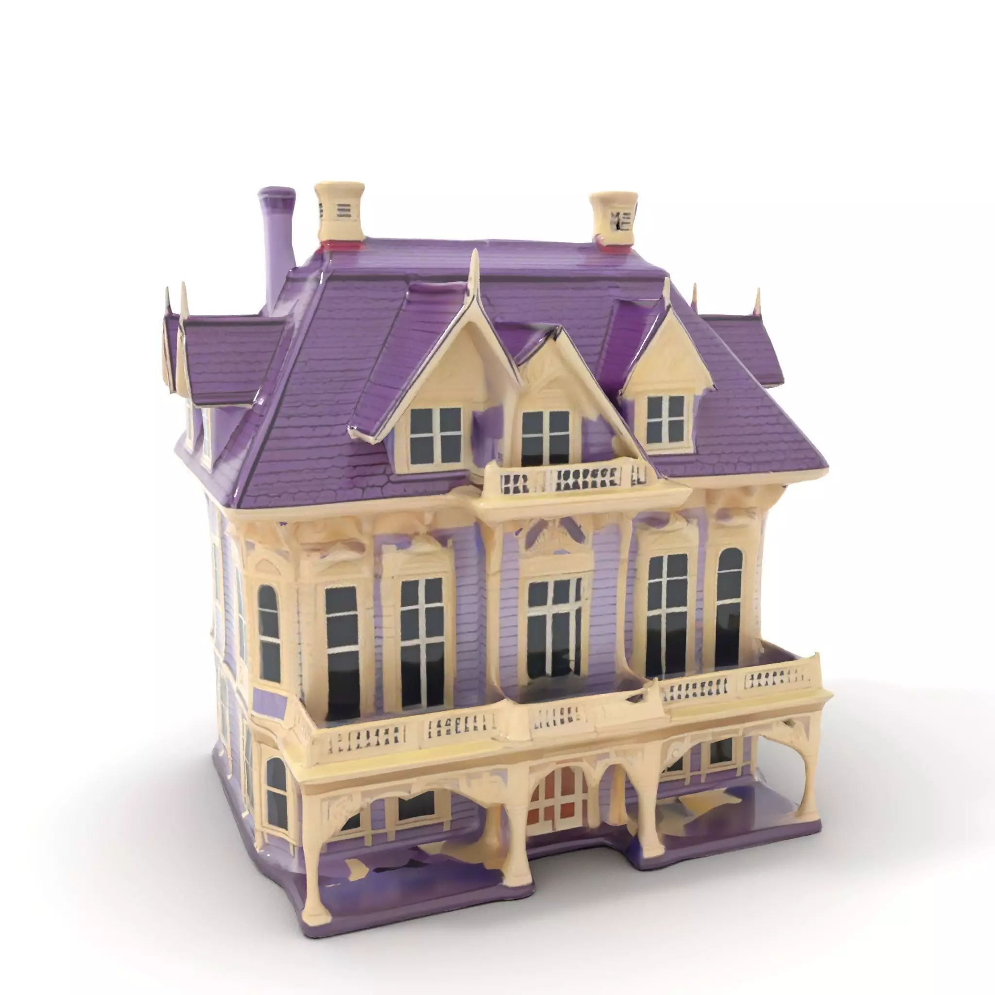 Victorian Lavender House model pack Low-poly 3D model_12