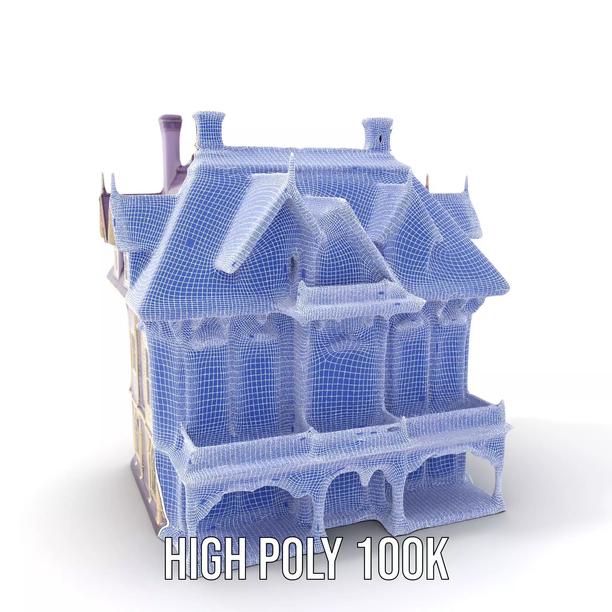 Victorian Lavender House model pack Low-poly 3D model_5