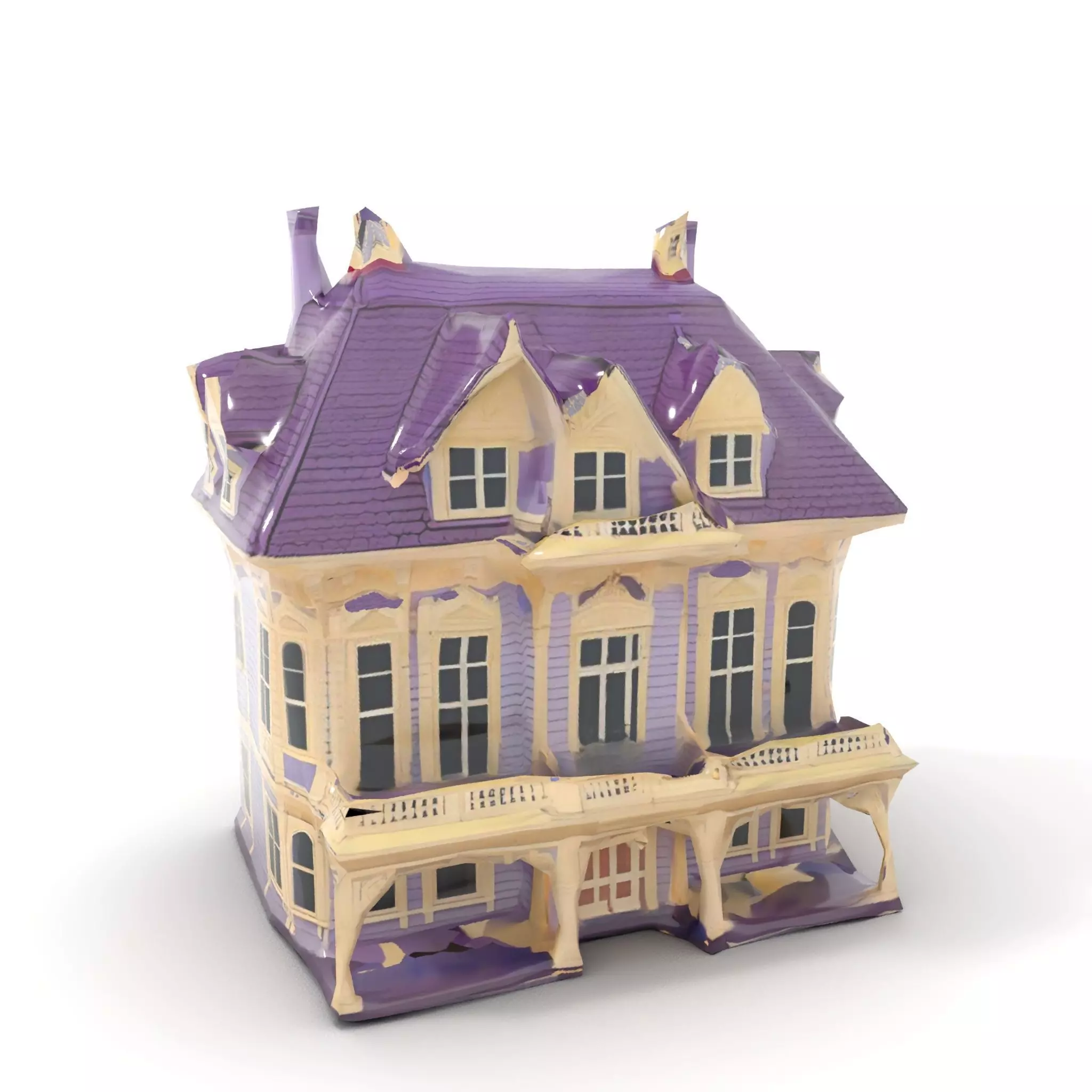 Victorian Lavender House model pack Low-poly 3D model_10