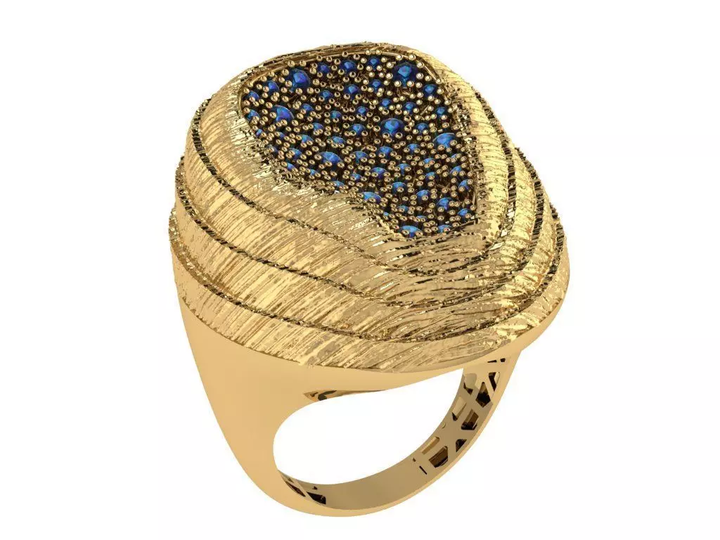 Ready Women Ring STL 3D Models  3D print model_0