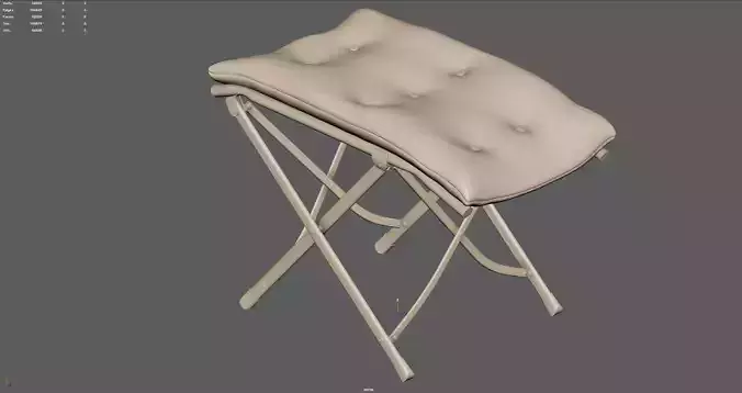 Camping Footrest 3D model 5