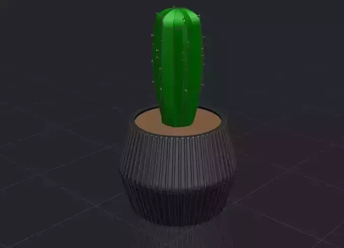 Modern Ribbed Planter Pot