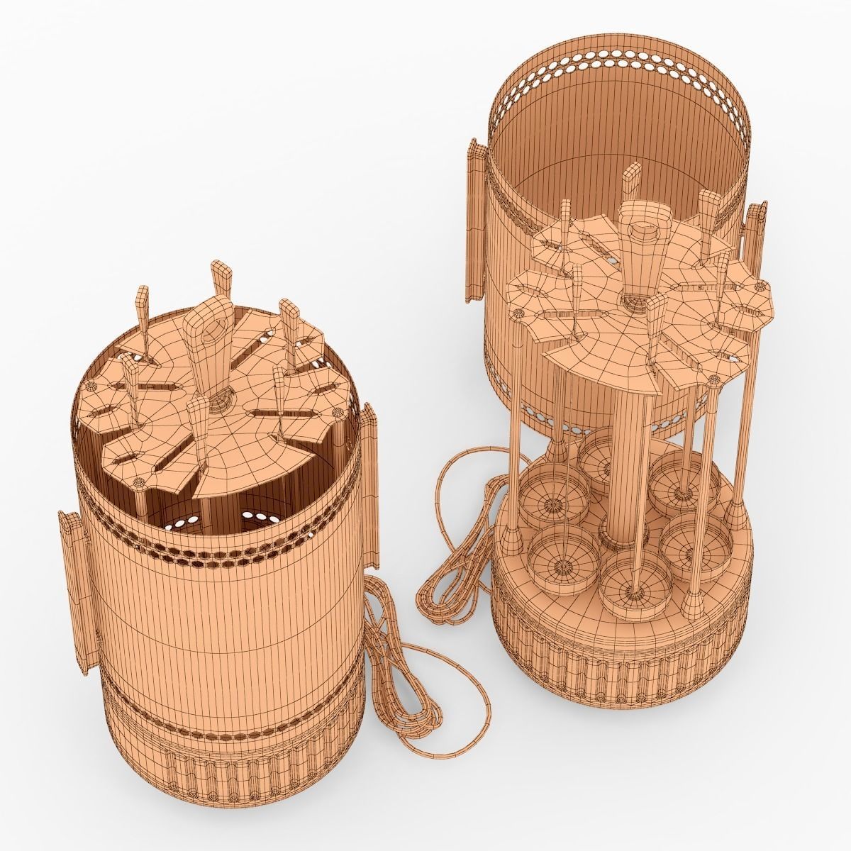 Oven for barbecue 3D model_3