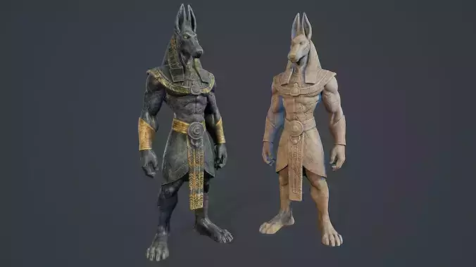 Anubis statue PBR