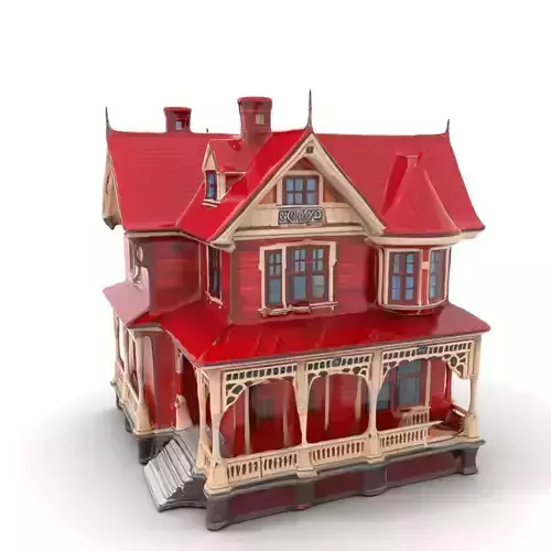 Victorian Red House model pack