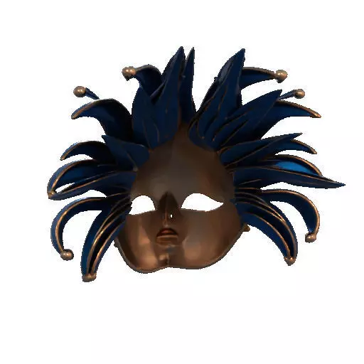 2475Venetian Carnival Mask Color 3D Model magic 3D print model_24