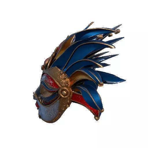 2475Venetian Carnival Mask Color 3D Model magic 3D print model_30