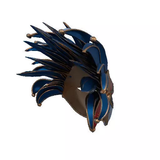 2475Venetian Carnival Mask Color 3D Model magic 3D print model_19