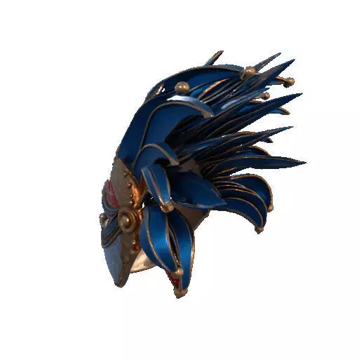 2475Venetian Carnival Mask Color 3D Model magic 3D print model_28