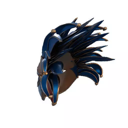 2475Venetian Carnival Mask Color 3D Model magic 3D print model_27