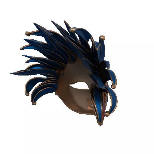 2475Venetian Carnival Mask Color 3D Model magic 3D print model_20