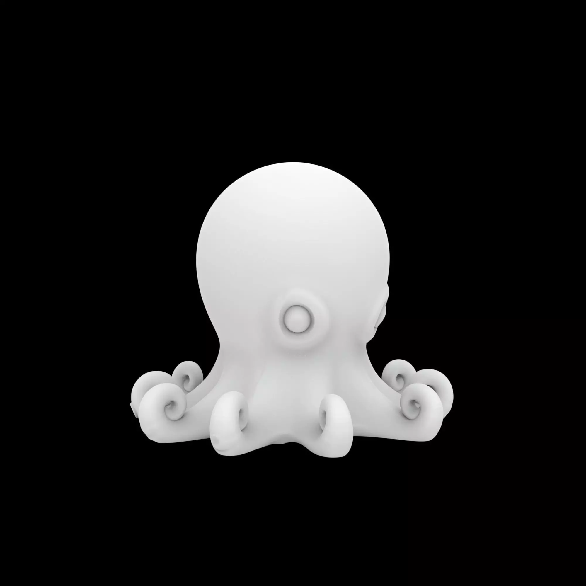 Baby Octopus Figurine 3D Print Model 3D print model_0
