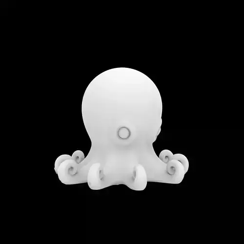 Baby Octopus Figurine 3D Print Model