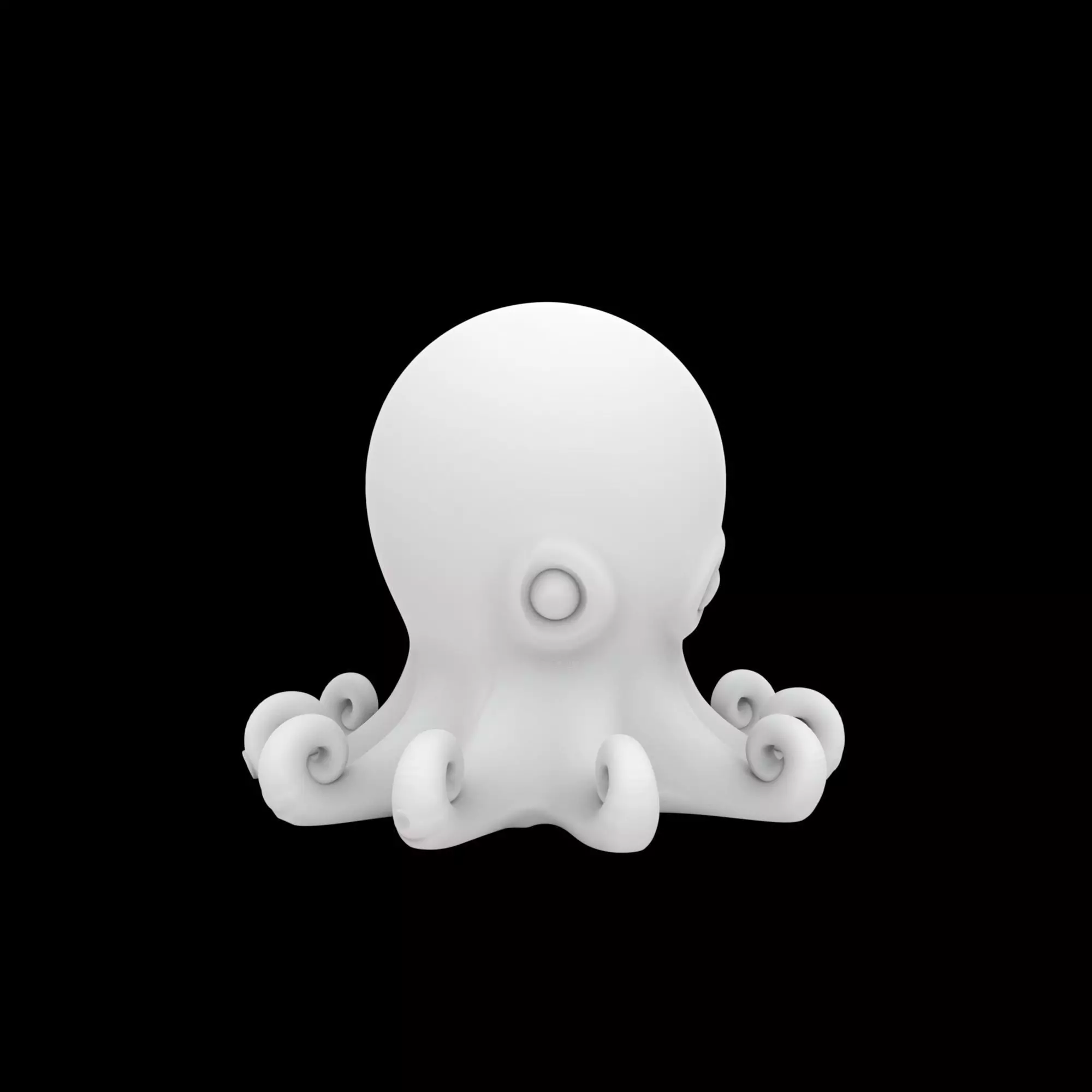 Baby Octopus Figurine 3D Print Model 3D print model_6
