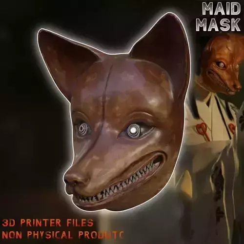Fox Man Maid Cosplay Mask Silent Hill F