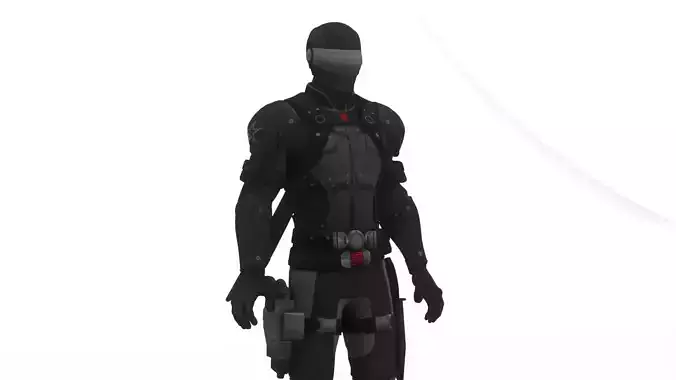 Snake Eyes G I Joe Ninja 3D Model Rigged Game Ready Character