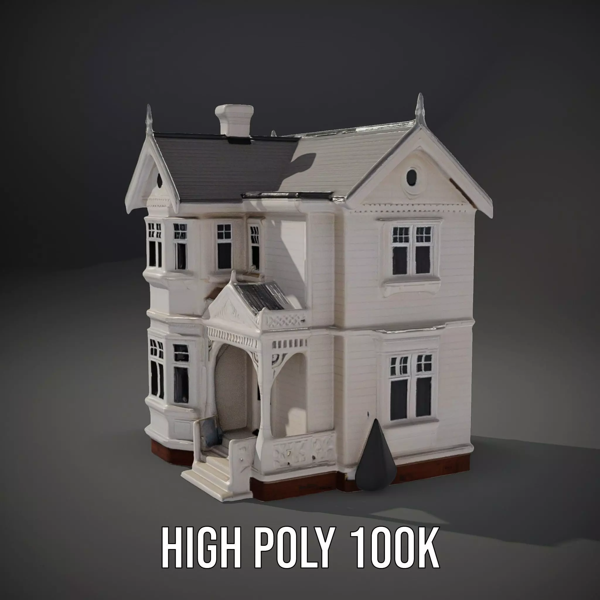 Victorian Ivory House model pack Low-poly 3D model_11