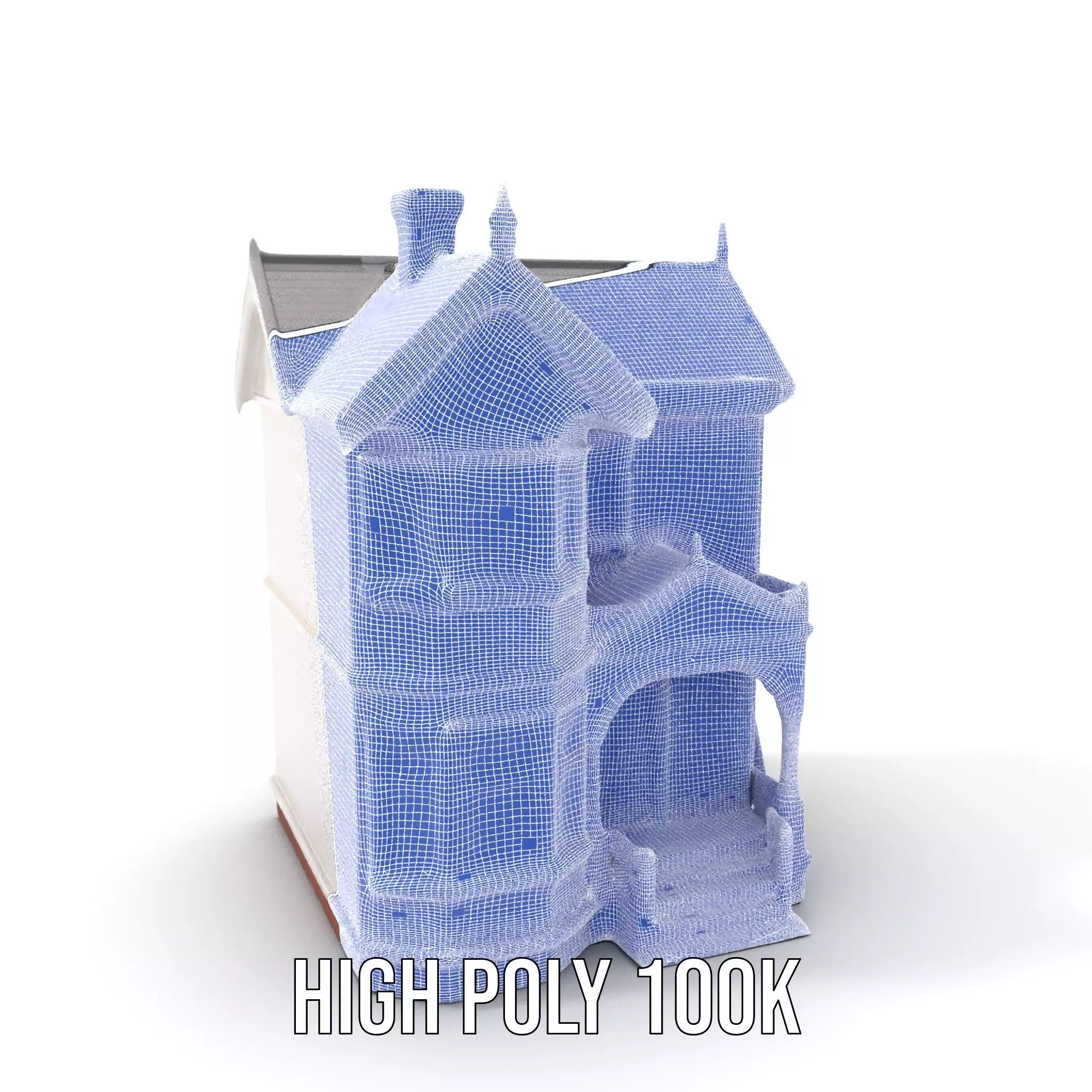 Victorian Ivory House model pack Low-poly 3D model_5