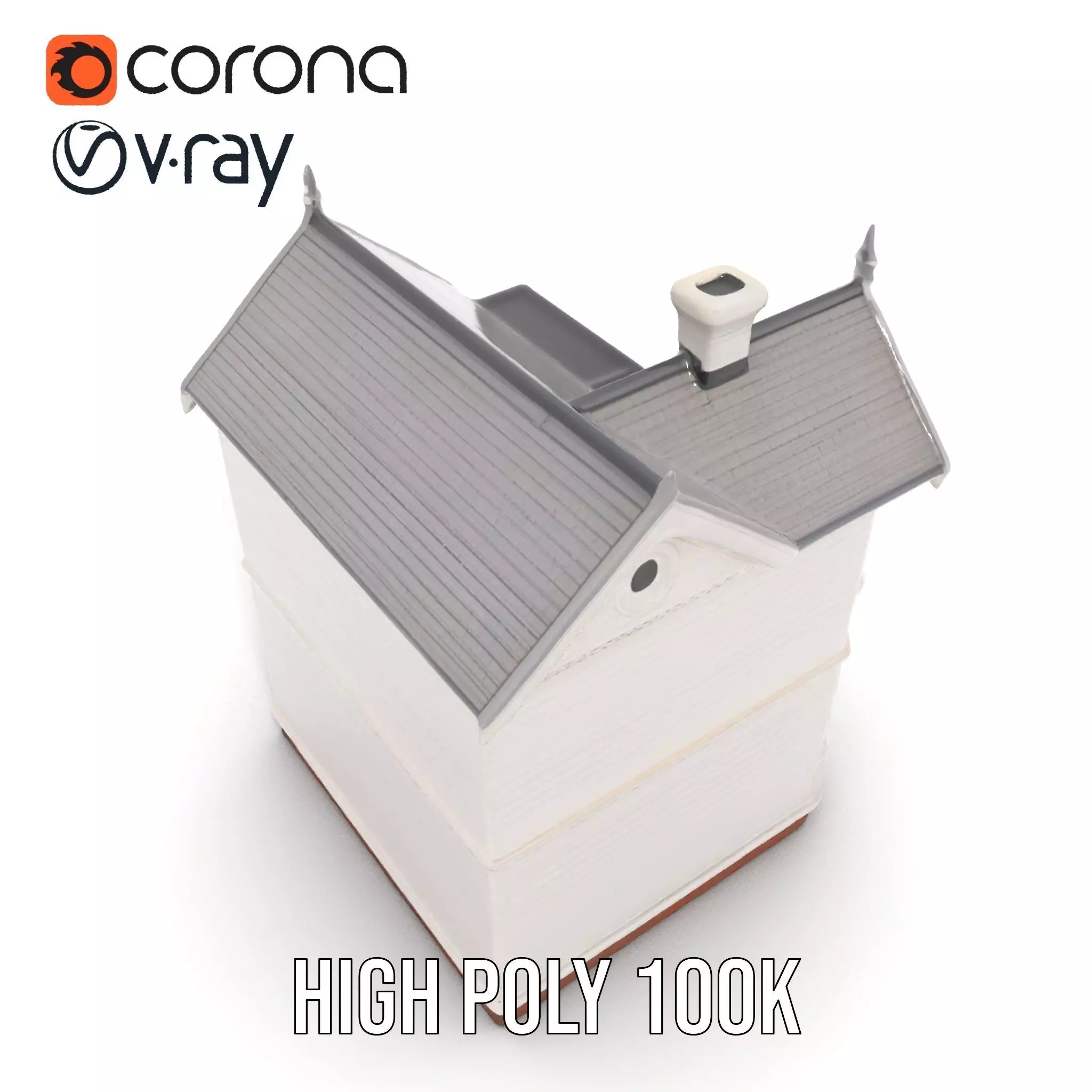 Victorian Ivory House model pack Low-poly 3D model_16