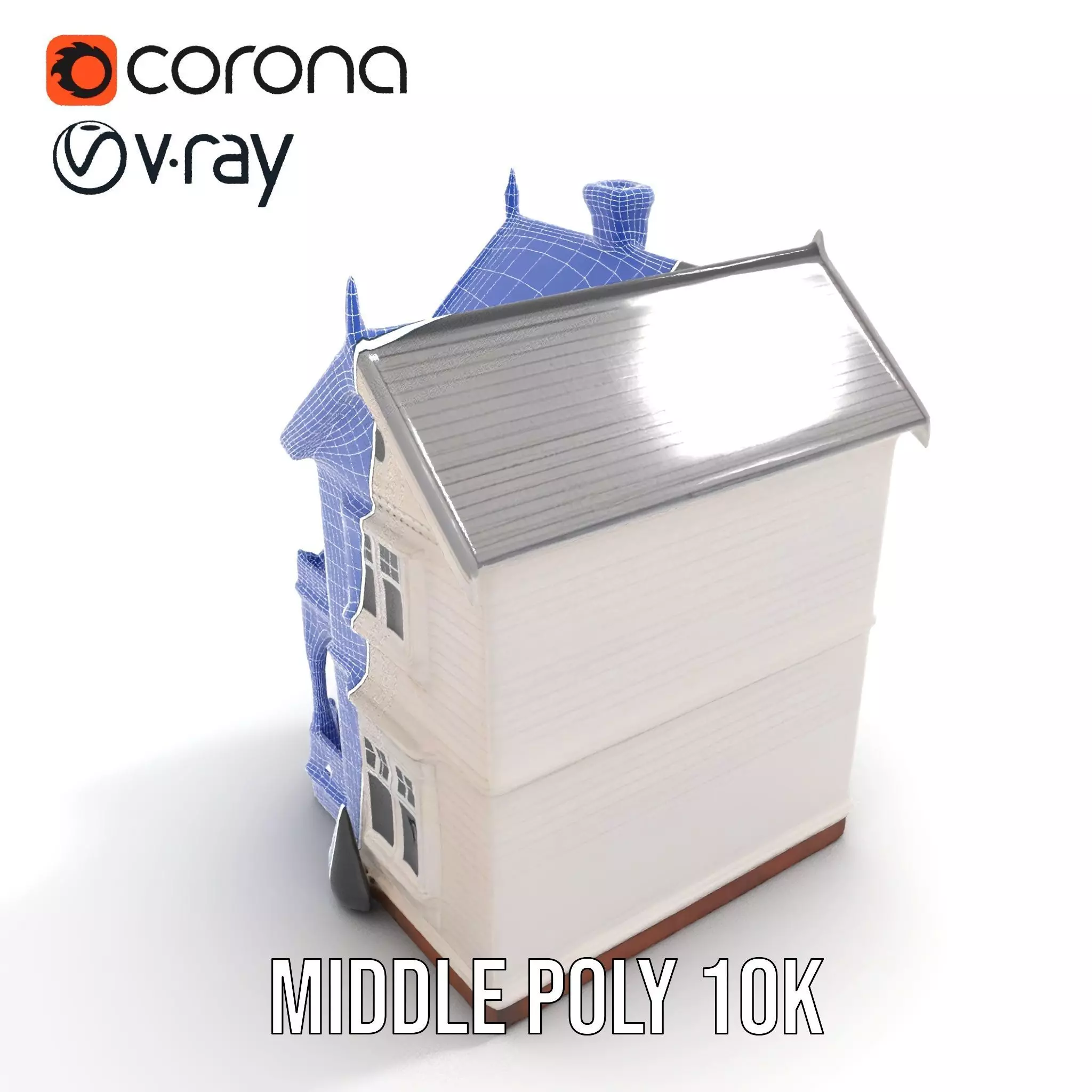 Victorian Ivory House model pack Low-poly 3D model_24