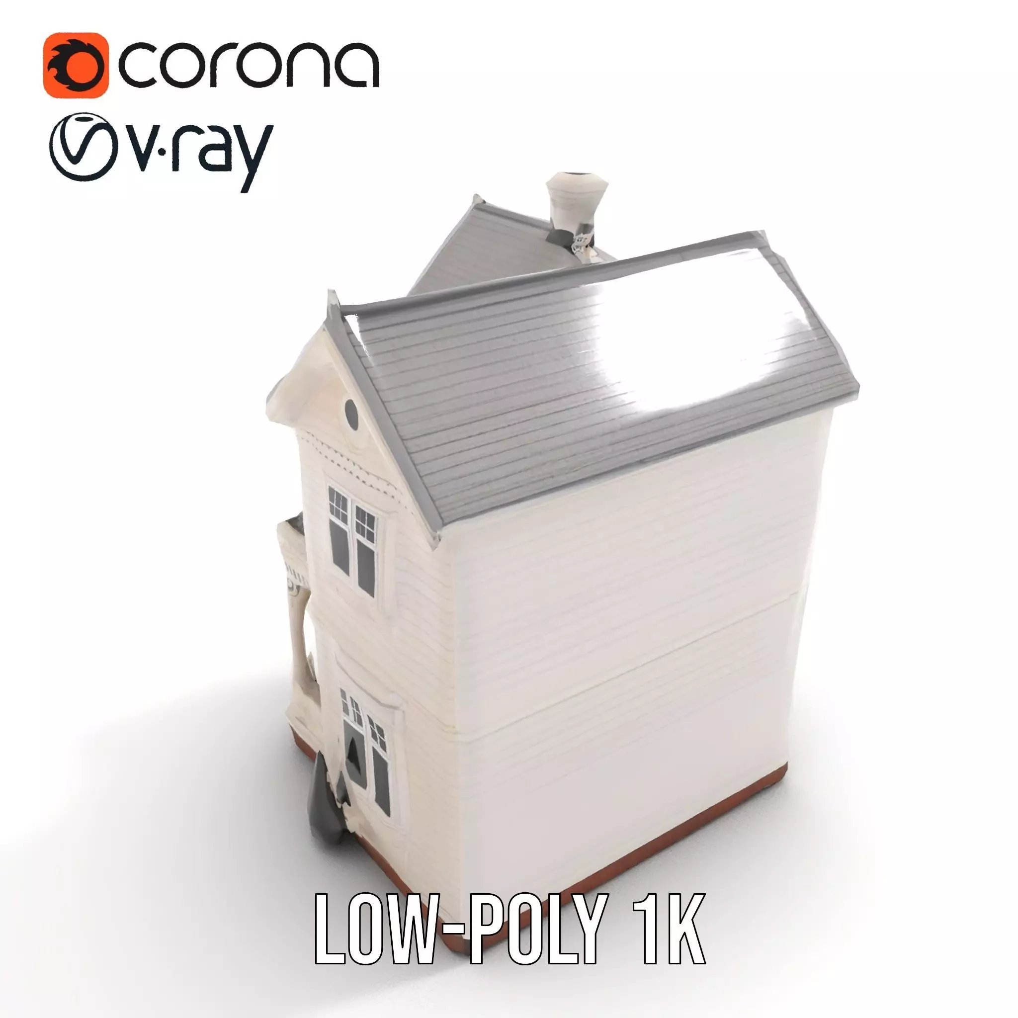 Victorian Ivory House model pack Low-poly 3D model_13