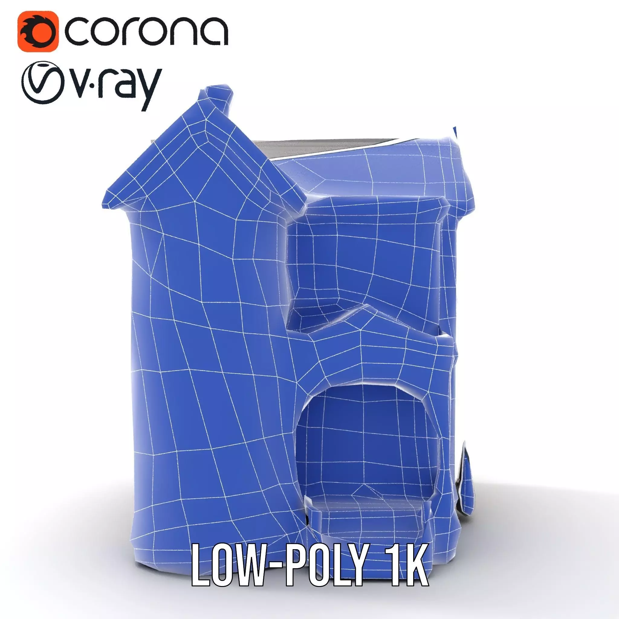 Victorian Ivory House model pack Low-poly 3D model_31