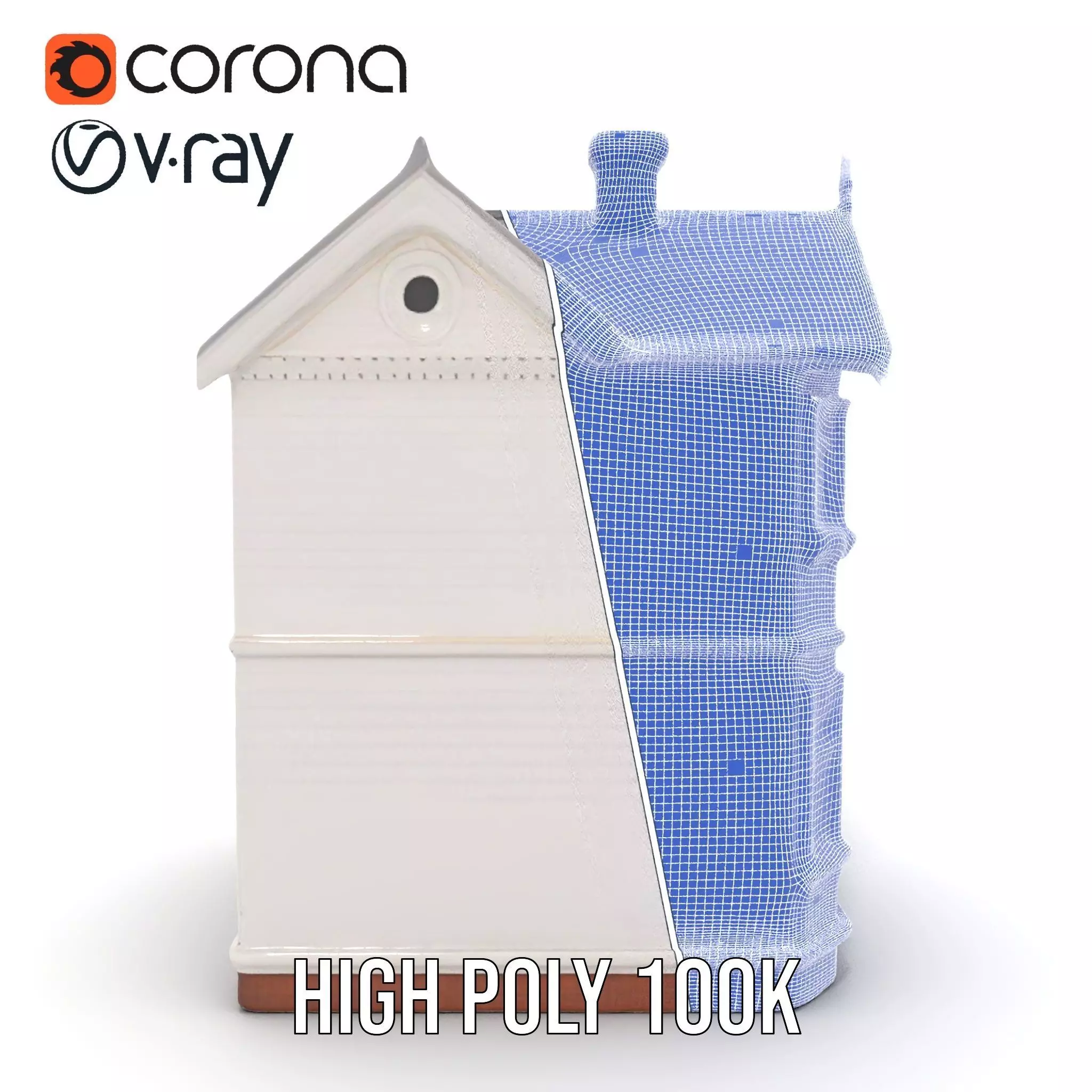 Victorian Ivory House model pack Low-poly 3D model_33
