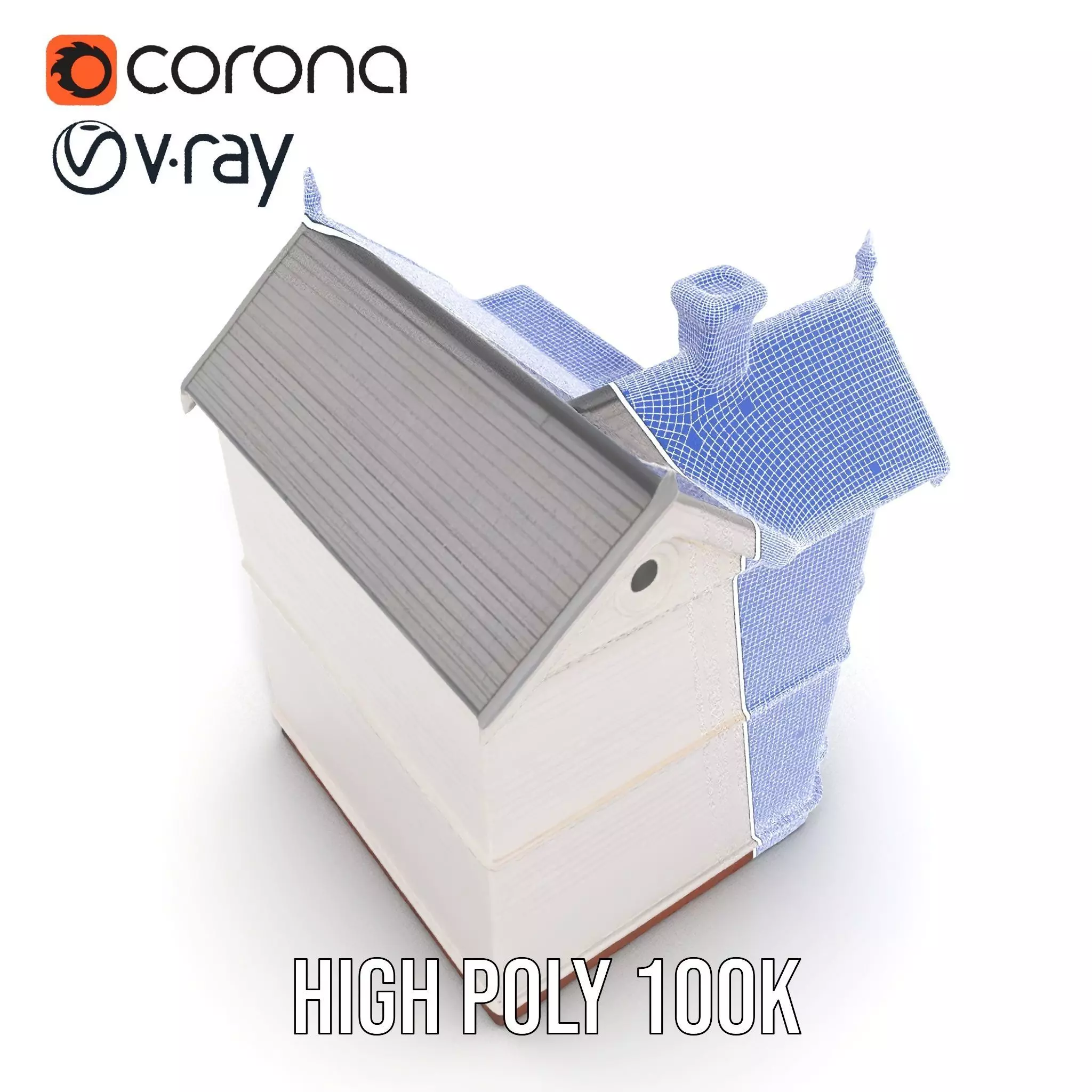 Victorian Ivory House model pack Low-poly 3D model_35