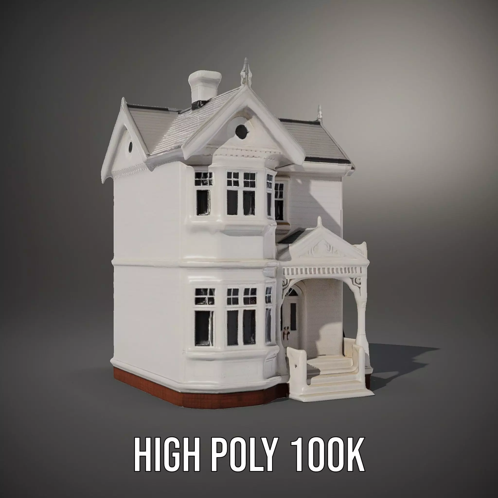 Victorian Ivory House model pack Low-poly 3D model_9