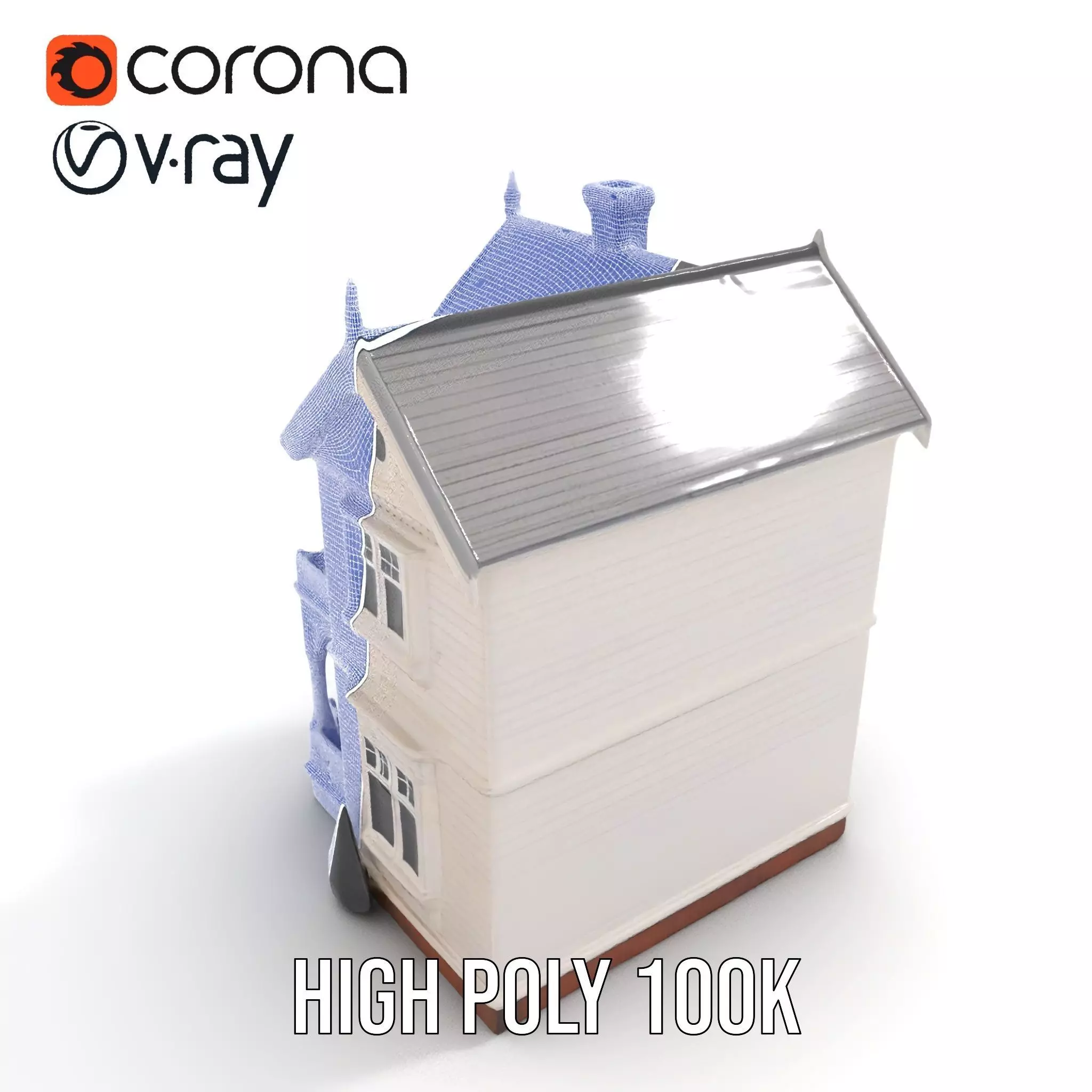 Victorian Ivory House model pack Low-poly 3D model_21