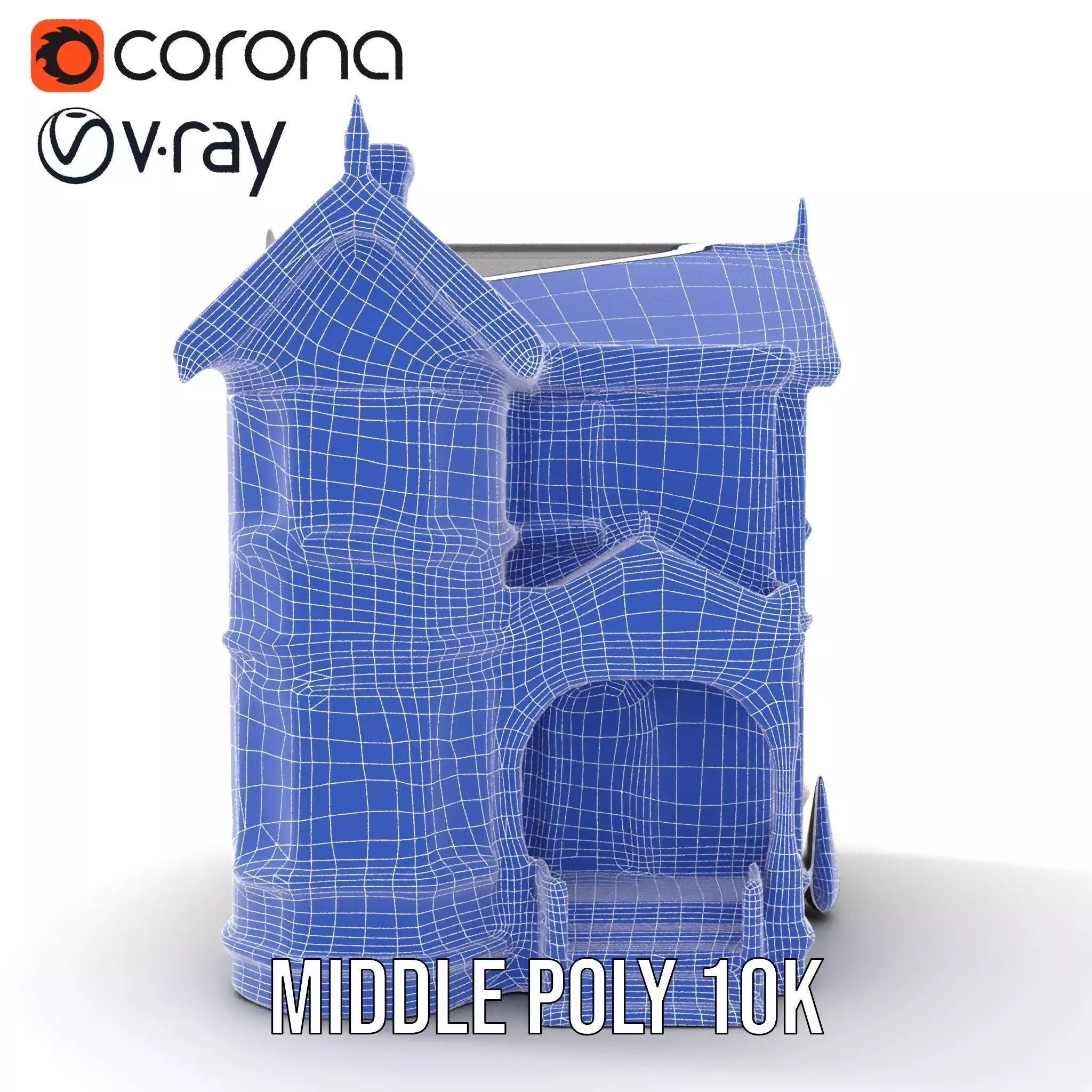 Victorian Ivory House model pack Low-poly 3D model_30